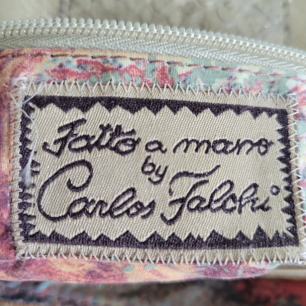 CARLOS FALCHI Vintage Genuine Leather Handbag. - Picture 3 of 13